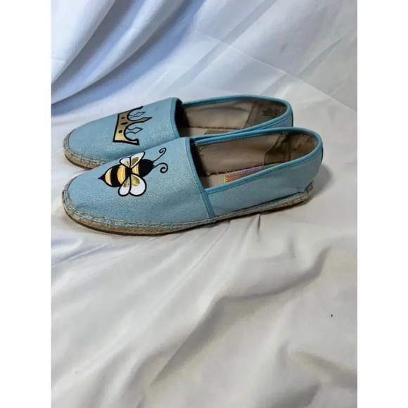 Circus by Sam Edelman Blue Bee and Crown Espadrille Flats Size 8.5M - Picture 1 of 7